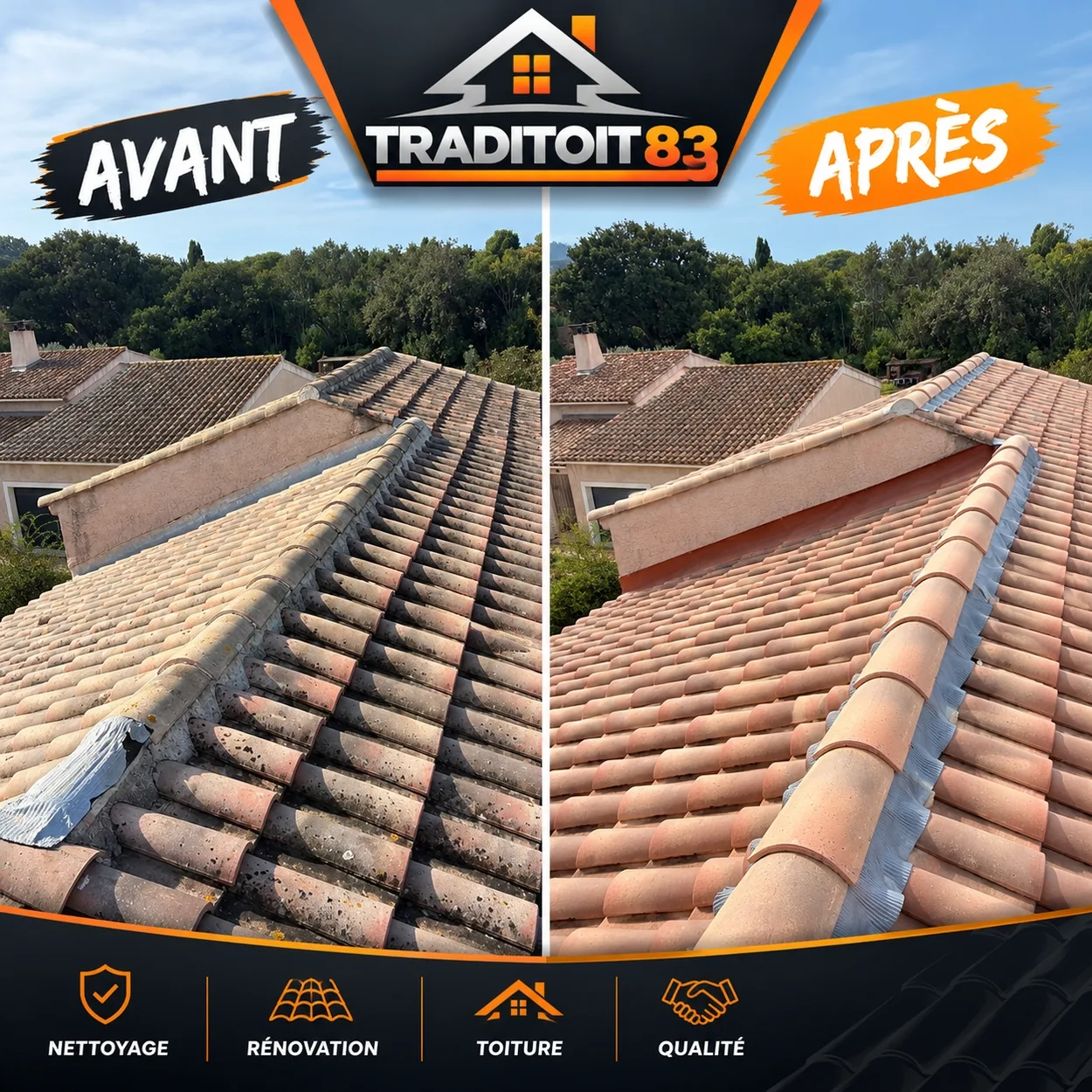 Nettoyage de toiture var