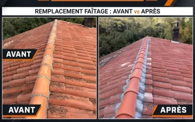 Remplacement de tuiles, faitage toiture dans le Var – traditoit 83 - traditoit_avant_apres_toiture_resultat Remplacement de tuiles, faitage toiture dans le Var – traditoit 83